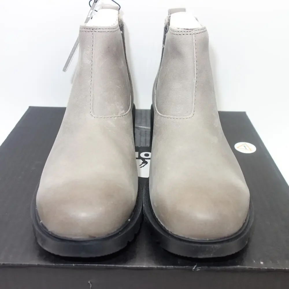 NEW Sorel Women's  9 Emelie II Chelsea Waterproof Bootie Quarry Gray Black
